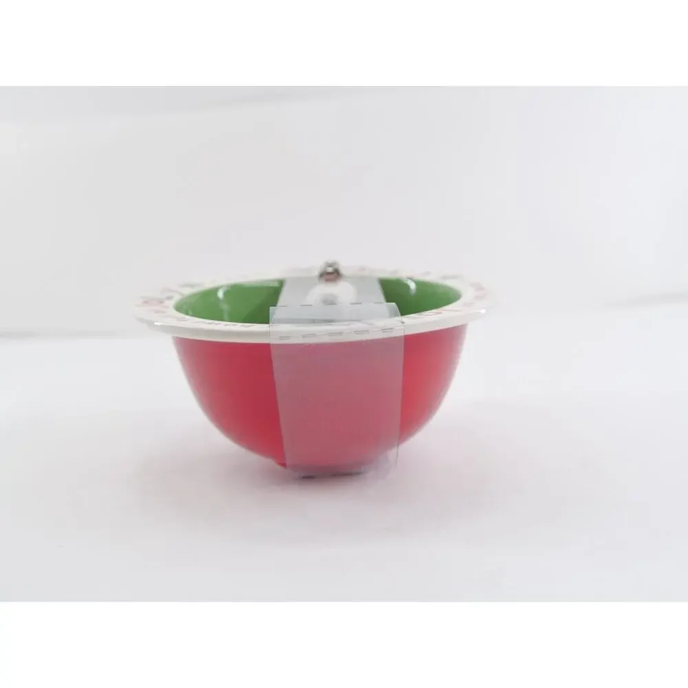 CHRISTMAS BOWL FULL OF JOLLY WITH SANTA HEAD CHEESE SPREADER HALLMARK
